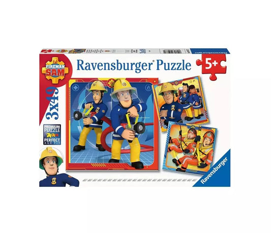 Ravensburger Puzzel Brandweerman Sam 3x 49 stukjes