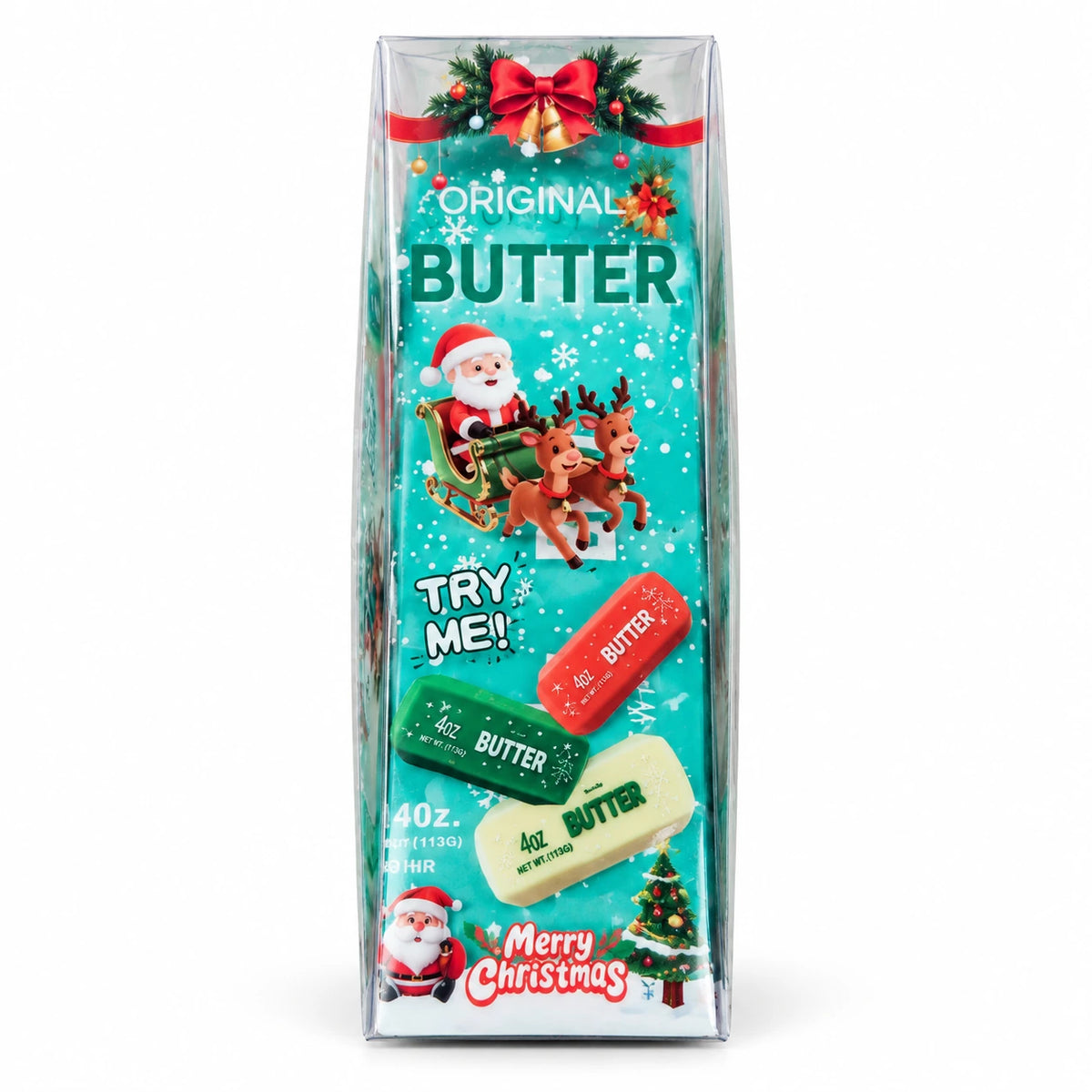Groene Crunchy Butter Squishy Kerst Christmas Edition