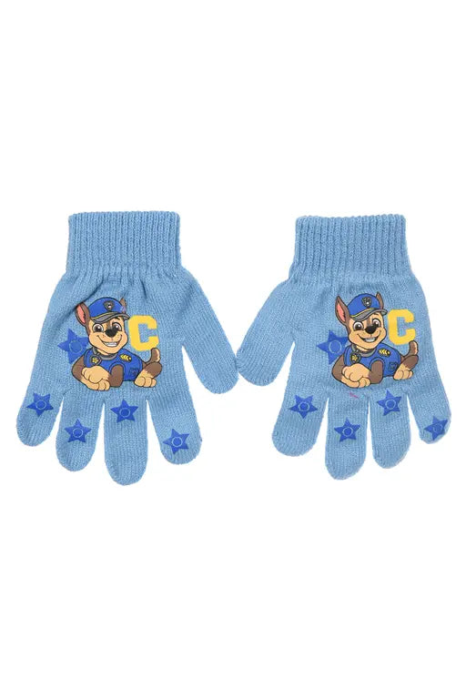 Lichtblauwe PAW Patrol kinderhandschoenen met Chase voor kinderen
