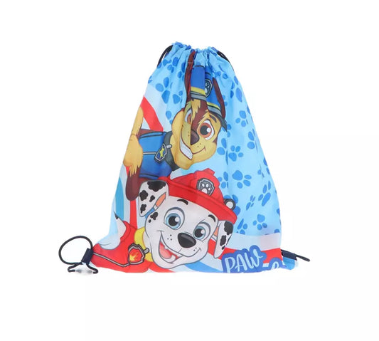 Paw Patrol Gymtas – Chase & Marshall – 40x35 cm – Trekkoord – Officiële Licentie
