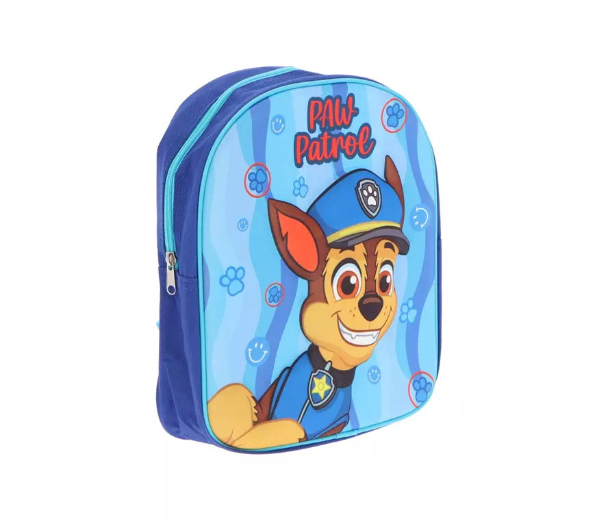 Paw Patrol Chase 3D Rugzak Blauw – Kinder Rugtas 30x26x10 cm – Officiële Licentie