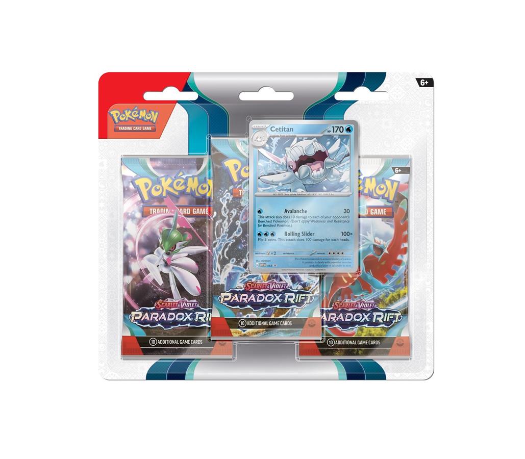 Pokémon Scarlet & Violet Paradox Rift 3BoosterBlister - Cetitan - Pokémon Kaarten