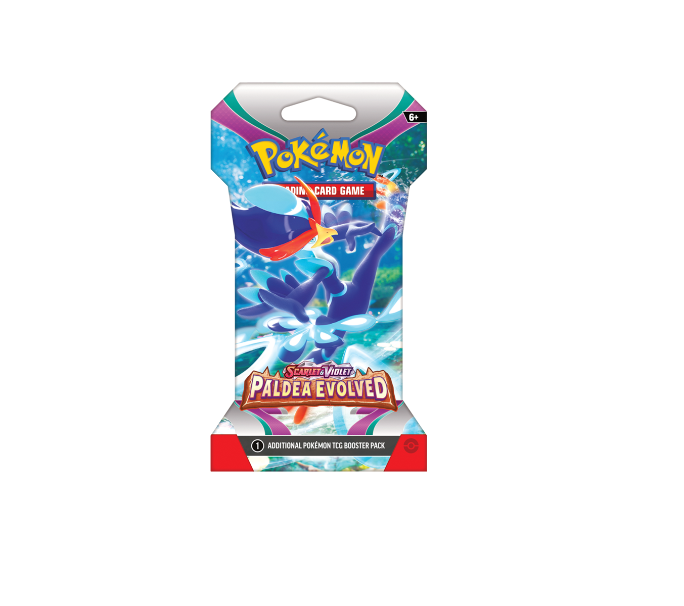 Pokemon Sleeved Boosterpack - Scarlet & Violet Paldea Evolved - 1 pakje a 10 kaarten - Sleeved Booster Pack TCG