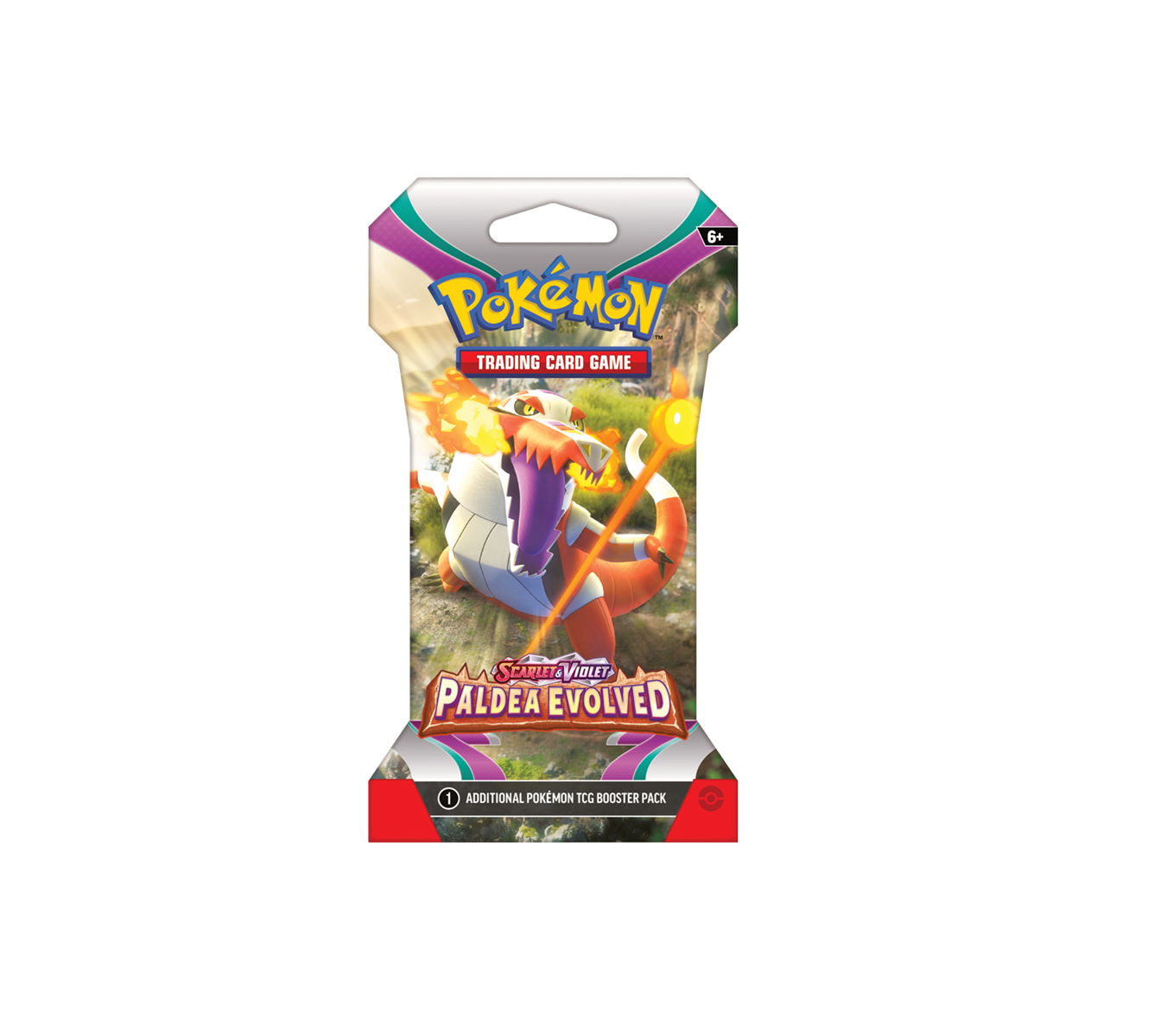 Pokemon Sleeved Boosterpack - Scarlet & Violet Paldea Evolved - 1 pakje a 10 kaarten - Sleeved Booster Pack TCG