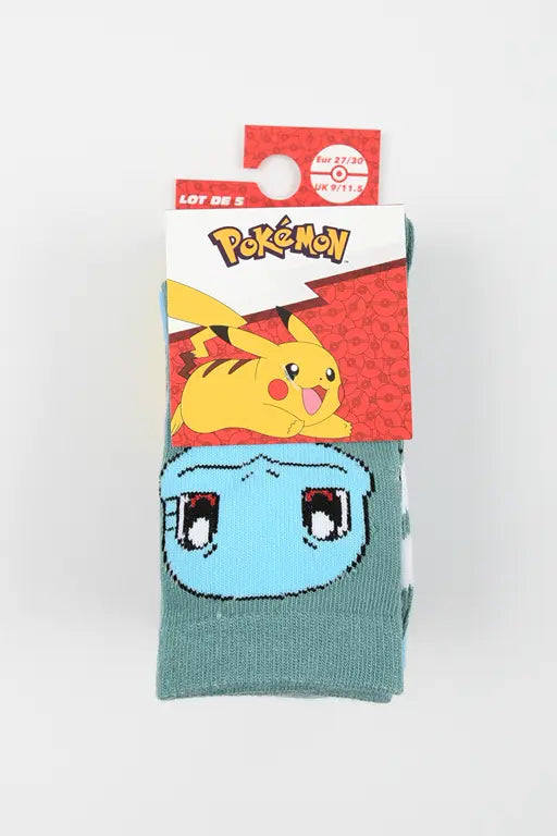 Pokémon kindersokken 5-pack in verpakking met Squirtle