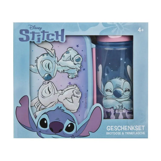 Stitch Lunchset – Broodtrommel 800 ml & Drinkfles 500 ml