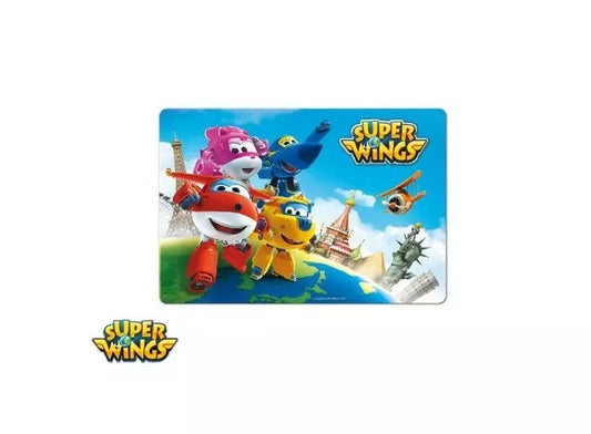 Super Wings 3D Placemat – Set van 2 – 42x28 cm – Kunststof – Kinderplacemats