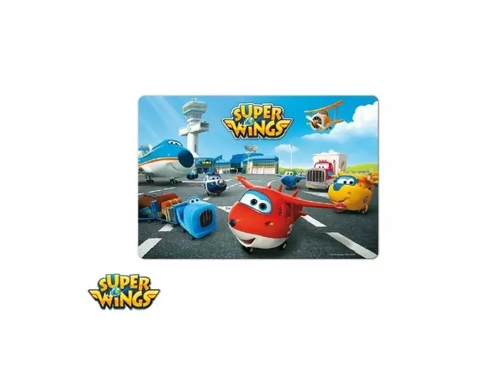 Super Wings 3D Placemat – Set van 2 – 42x28 cm – Kunststof – Kinderplacemats
