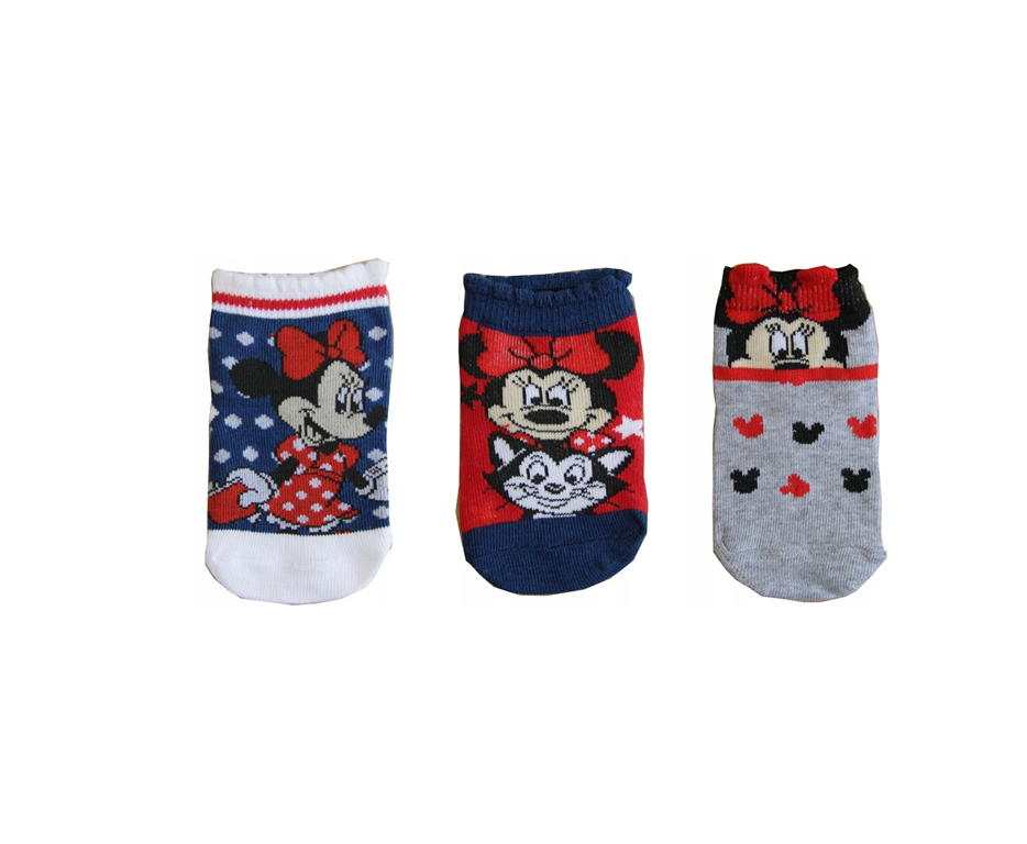 Lot de 3 chaussettes bébé Minnie Mouse