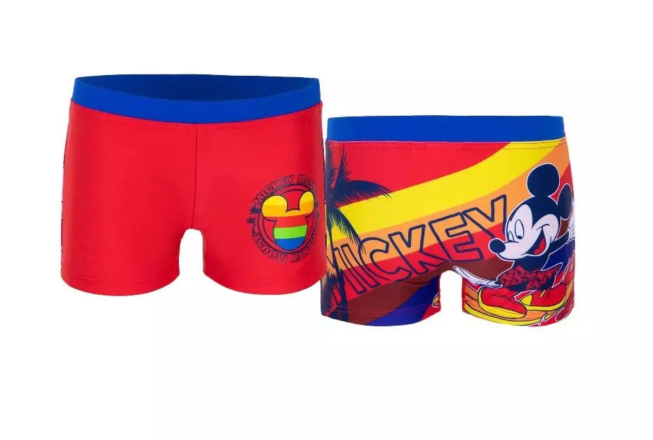 Zwembroek Mickey Mouse - rood - maat 98