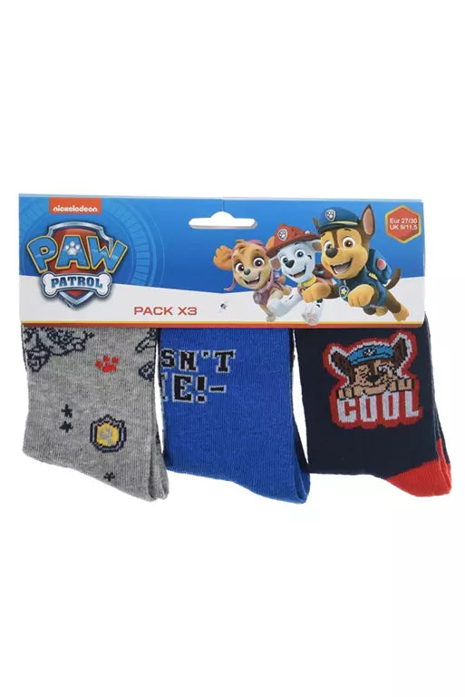 3 paires de chaussettes Pat'Patrouille