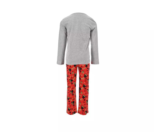 Disney Kerstpyjama Minnie en Mickey Mouse – Kinderpyjama – Maat 104 – Officiële Licentie