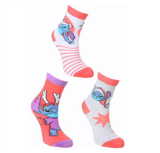 3 Paar Sokken Disney Stitch - cadeau - kerst