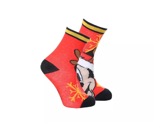 Disney Kerstsokken Mickey Mouse – Rode Kindersokken – Maten 23/26 t/m 31/34