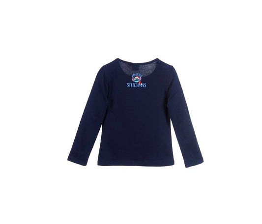 Longsleeve shirt Disney Stitch - donker blauw - kerst