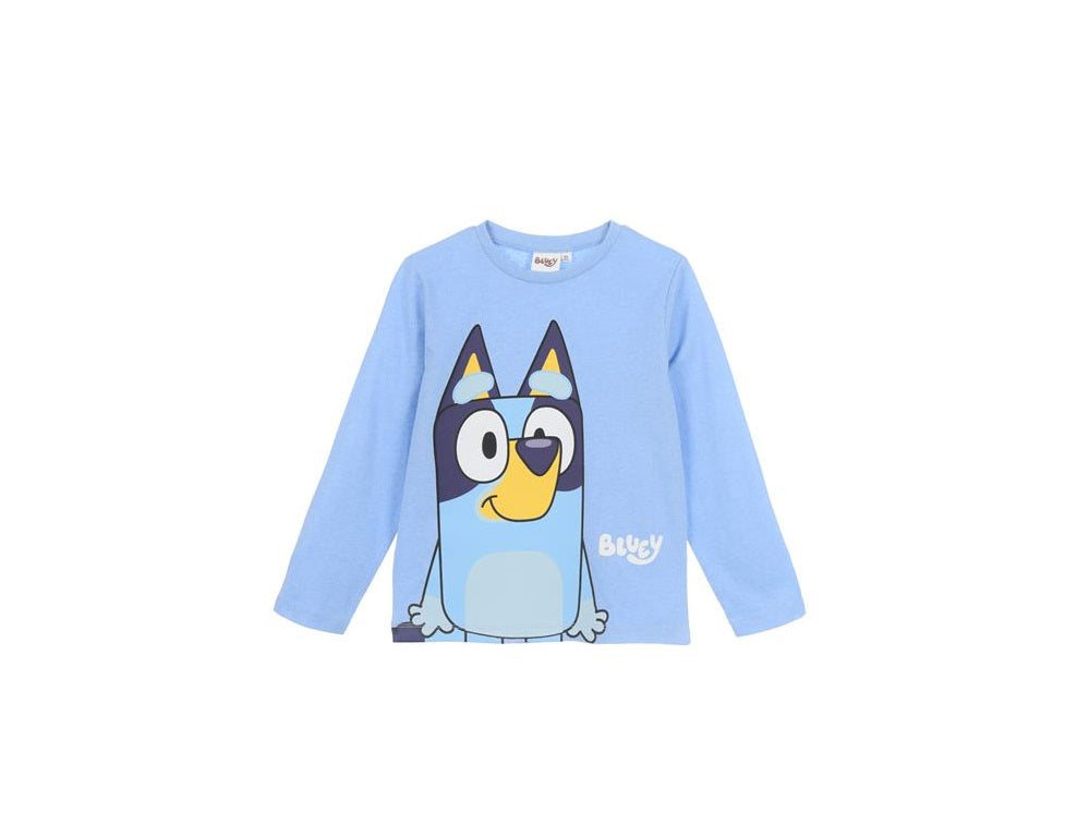 Blaues Langarmshirt