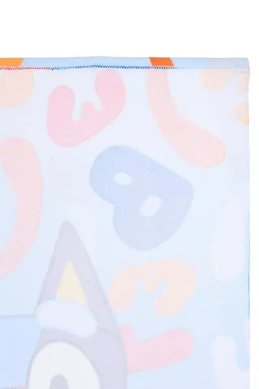 Bluey Strandlaken 70x140 cm – Blauw Kinderstrandlaken van Gerecycled Polyester