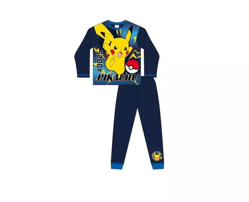 Pokémon Pyjama Pikachu – Blauwe Kinderpyjama – 100% Katoen
