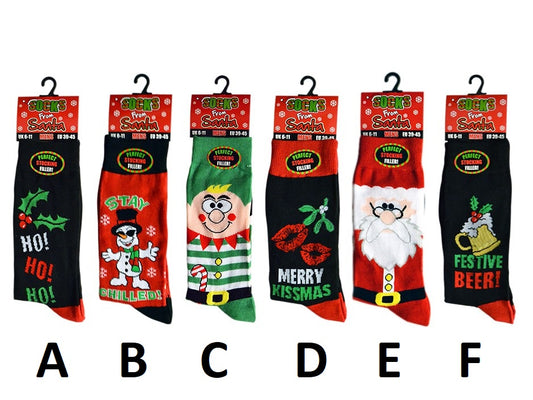 Weihnachtssocken Herren Gr. 39-45