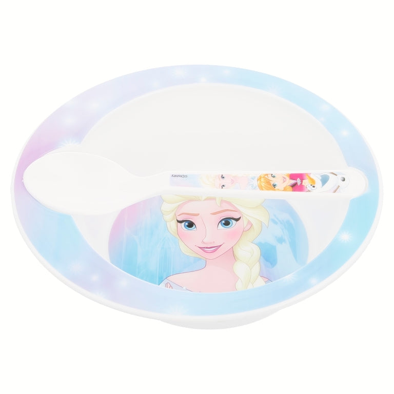 Assiette + Cuillère Disney La Reine des Neiges