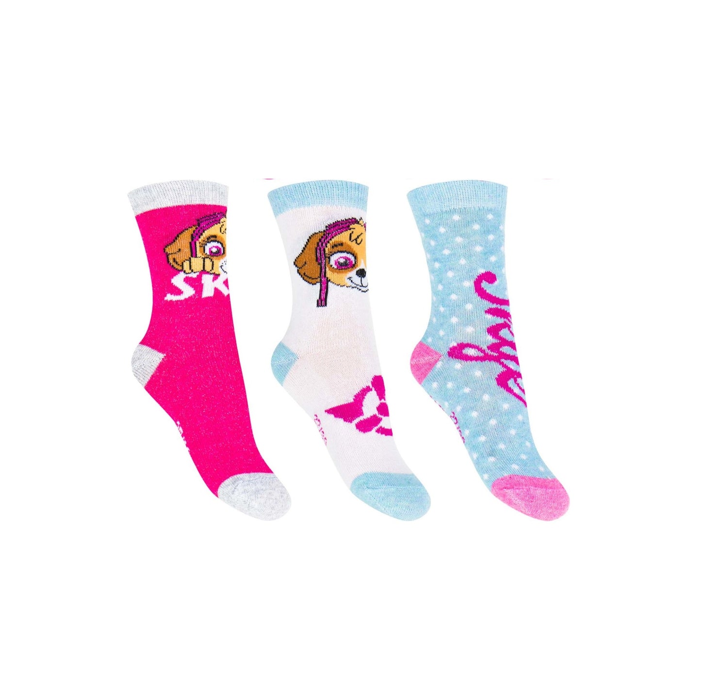 3er-Pack Socken Paw Patrol Skye