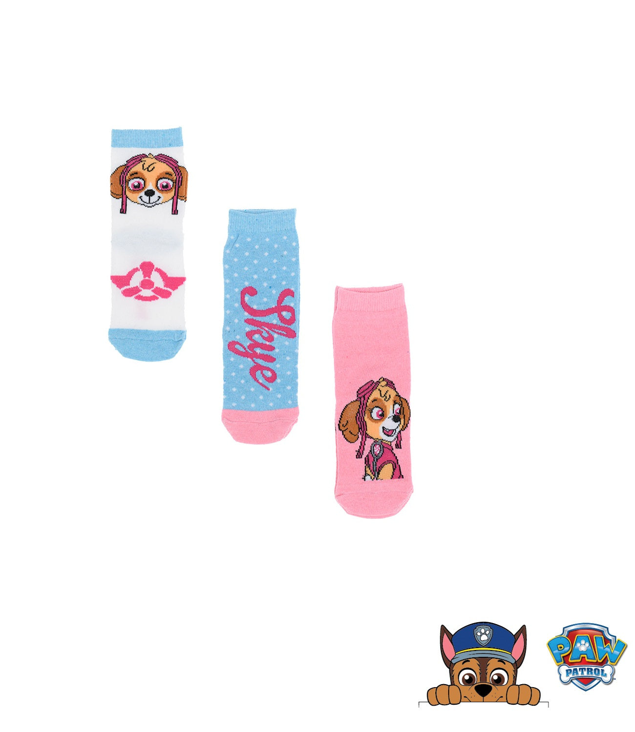 3er-Pack Socken Paw Patrol Skye