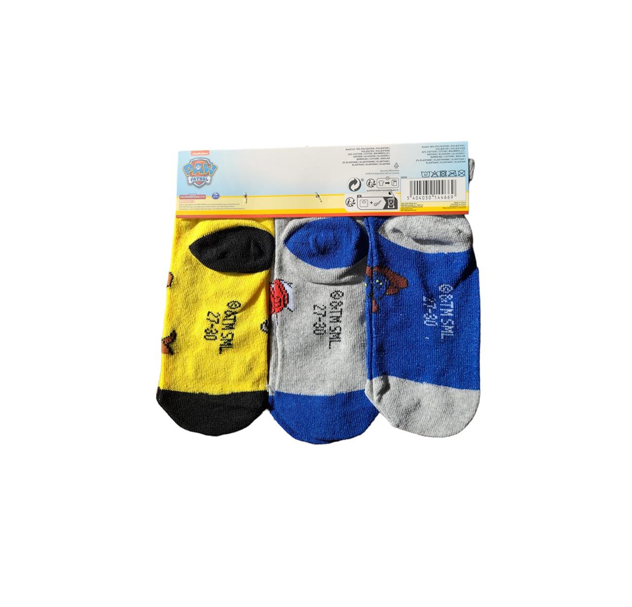 3 Paar Paw Patrol-Söckchen