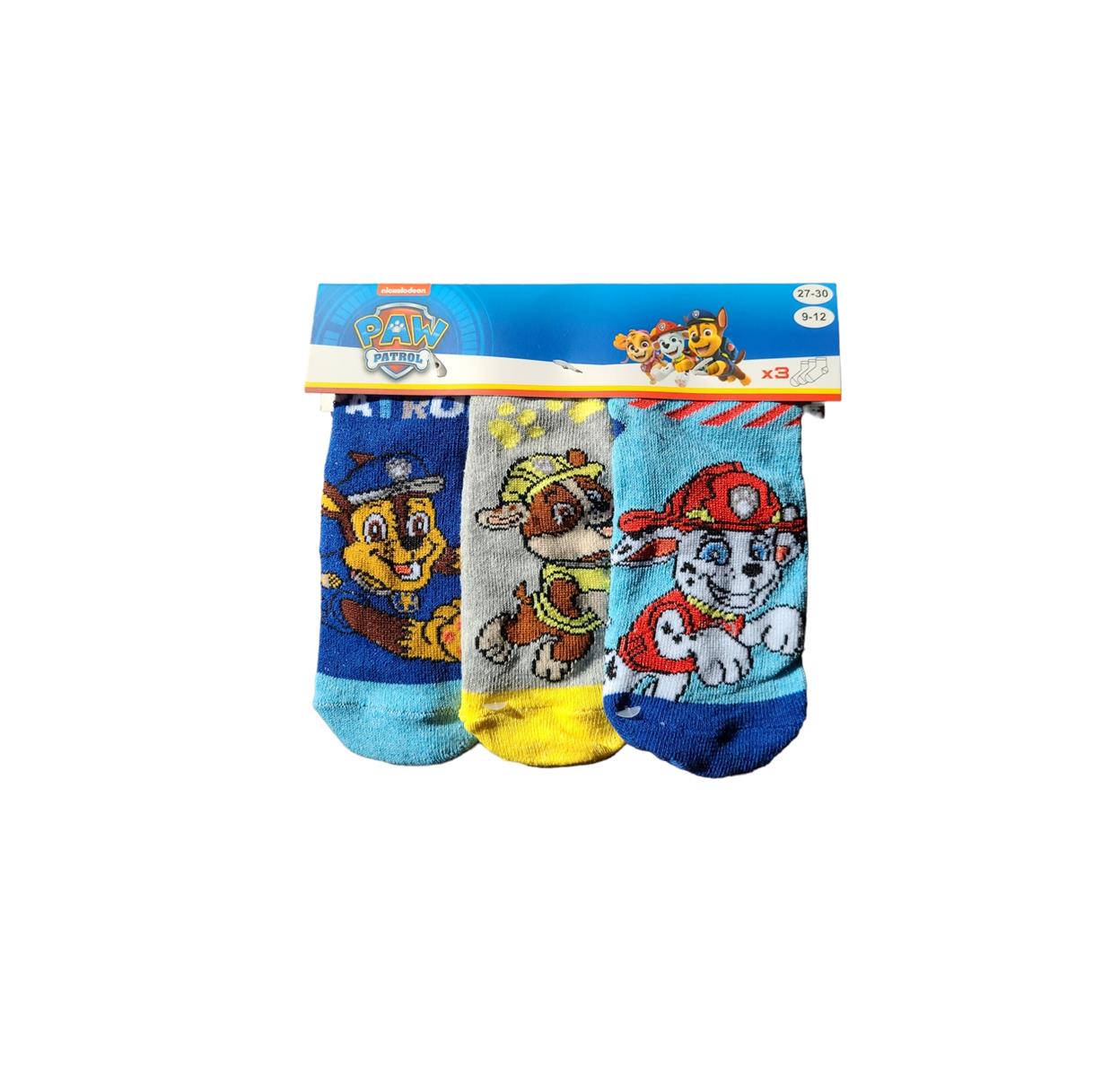 3 paar enkelsokken Paw Patrol