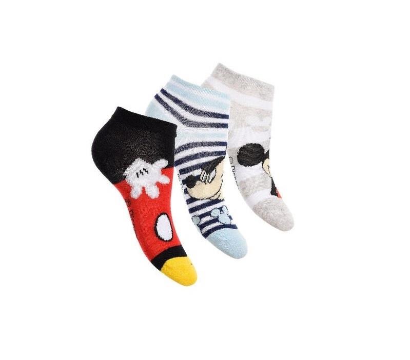 3 paires de chaussettes montantes Mickey Mouse