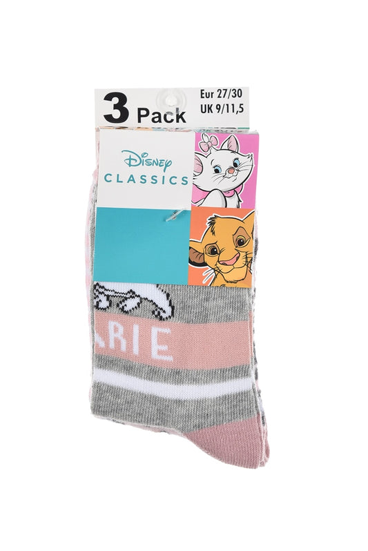Lot de 3 paires de chaussettes classiques Disney - Marie - Les Aristochats