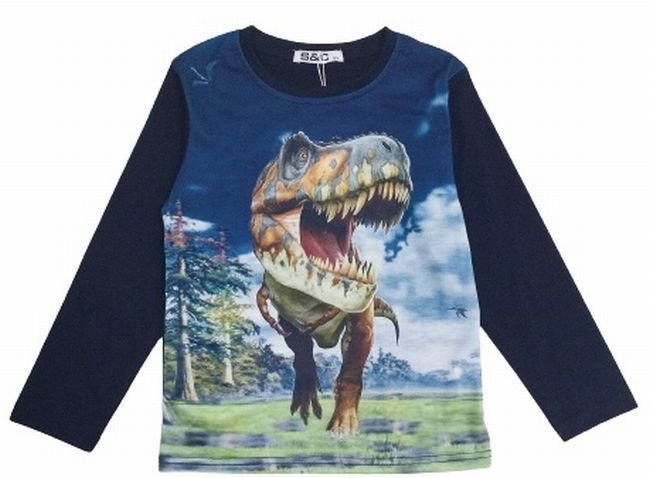 T-shirt à manches longues T-Rex Dino