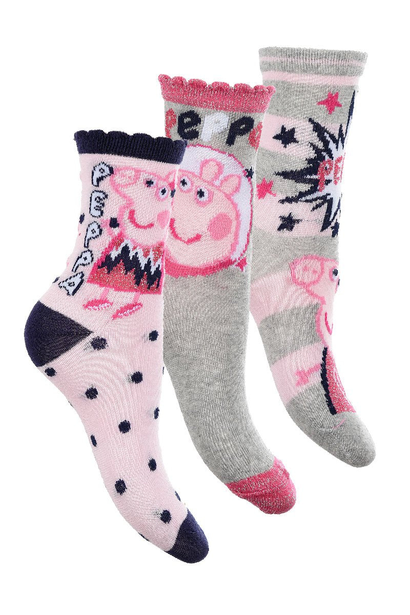 3 paires de chaussettes Peppa Pig
