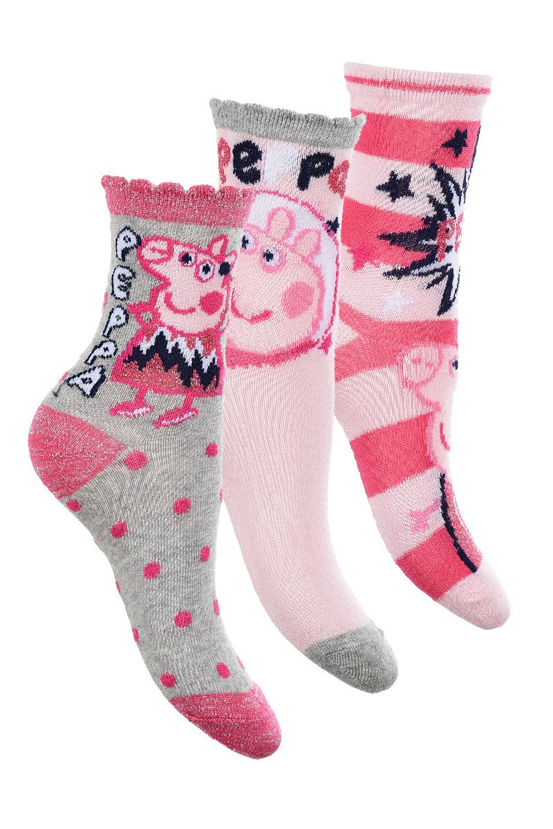 3 paires de chaussettes Peppa Pig