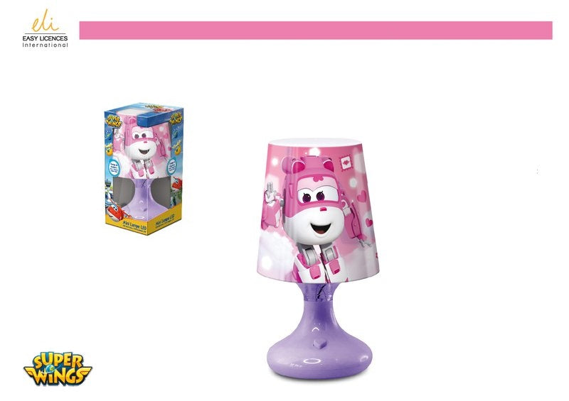 Super Wings - Nachtlampje kinderen - Lila - 18cm