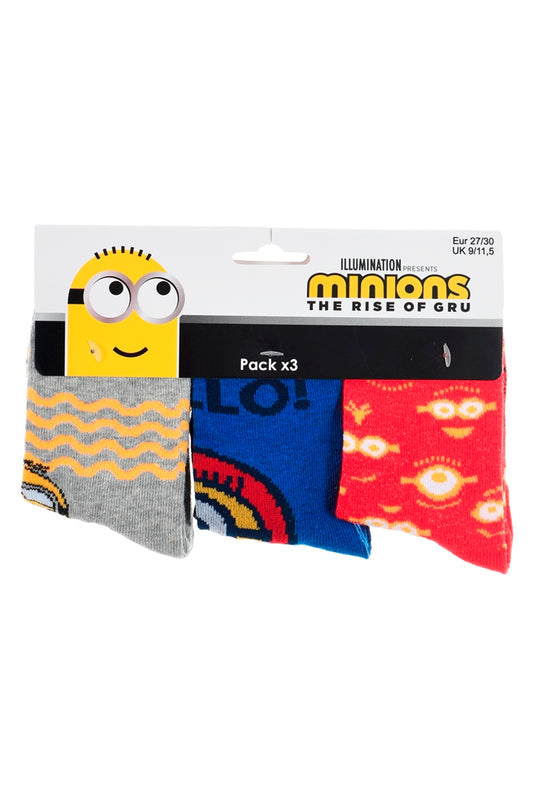 Lot de 3 paires de chaussettes Minions