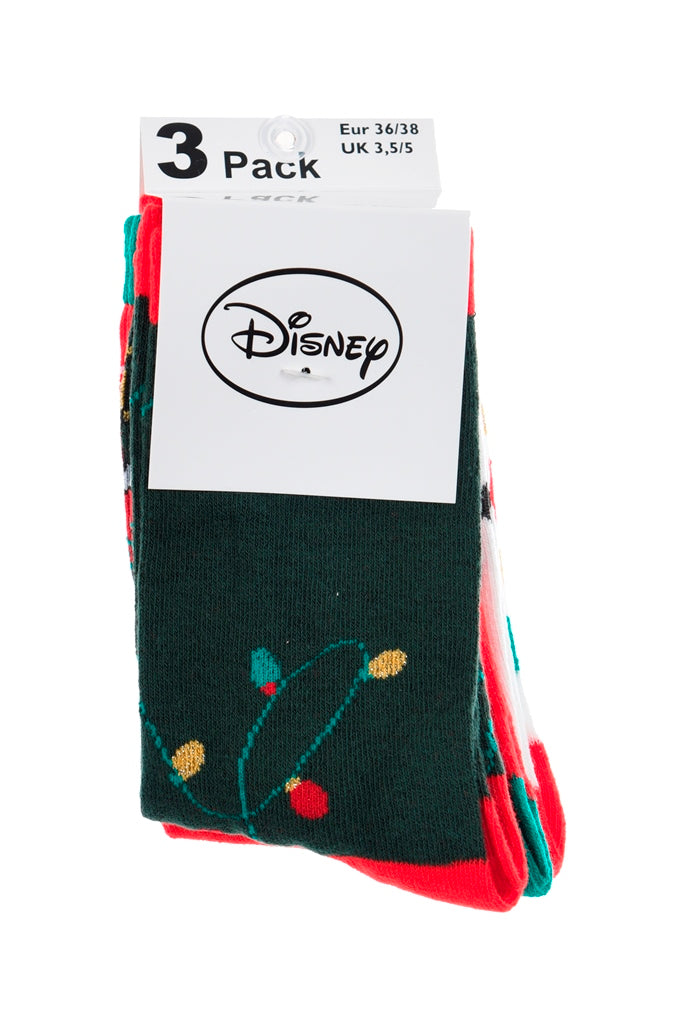 3 Paar Minnie Mouse Weihnachtssocken (Damen)