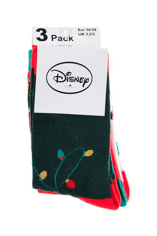 3 Paar Minnie Mouse Weihnachtssocken (Damen)