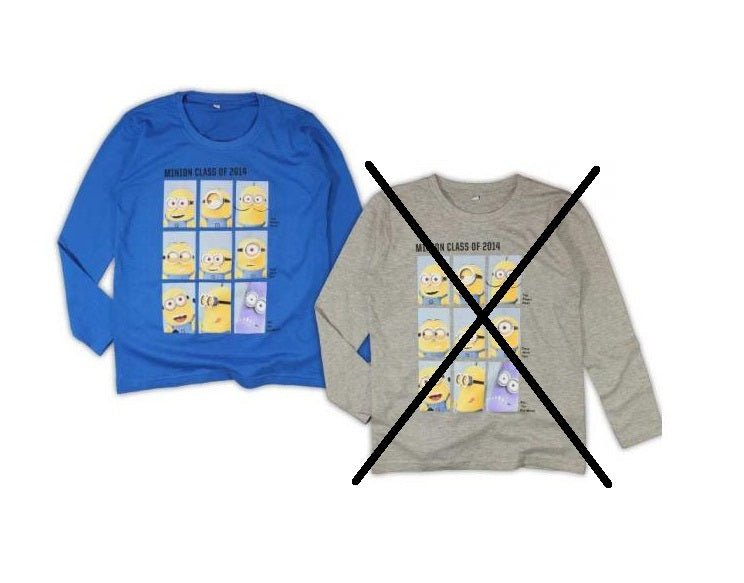 Longsleeve shirt Minions maat128/134