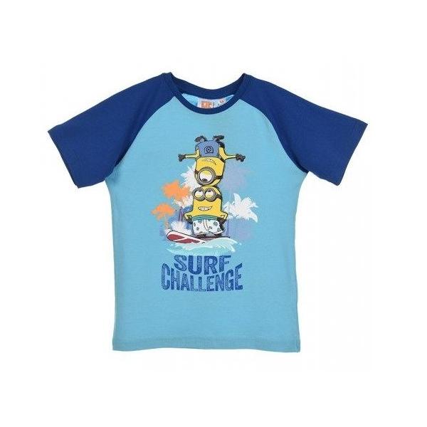 t-shirt Minions - blauw - maat 98