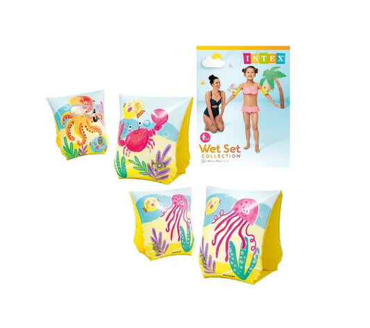 Intex Wet Set Collection zwembandjes 3-6 jaar met kleurrijke onderwaterdieren