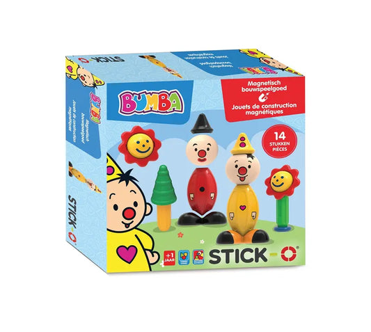 Bumba Stick-O Magnetisch Bouwspeelgoed – 14 Stukken