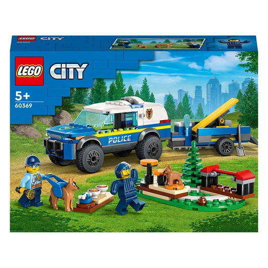 LEGO® City 60369 Mobiele Politiehondentraining – Speelset met Politieauto & Honden
