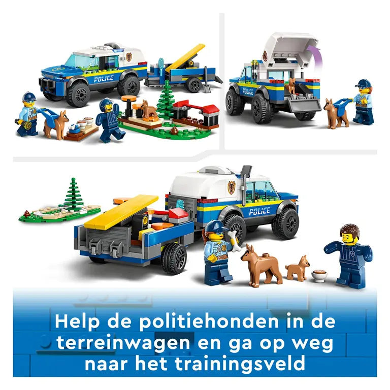 LEGO® City 60369 Mobiele Politiehondentraining – Speelset met Politieauto & Honden
