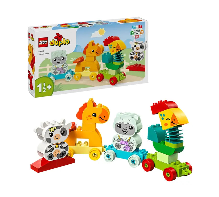 LEGO® DUPLO® 10412 Dierentrein speelset met kleurrijke trein en dierenfiguren voor peuters vanaf 1,5 jaar