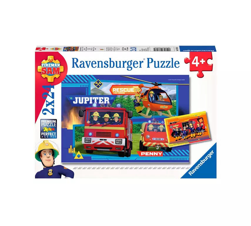 Puzzle Ravensburger Sam le Pompier 2x 24 pièces