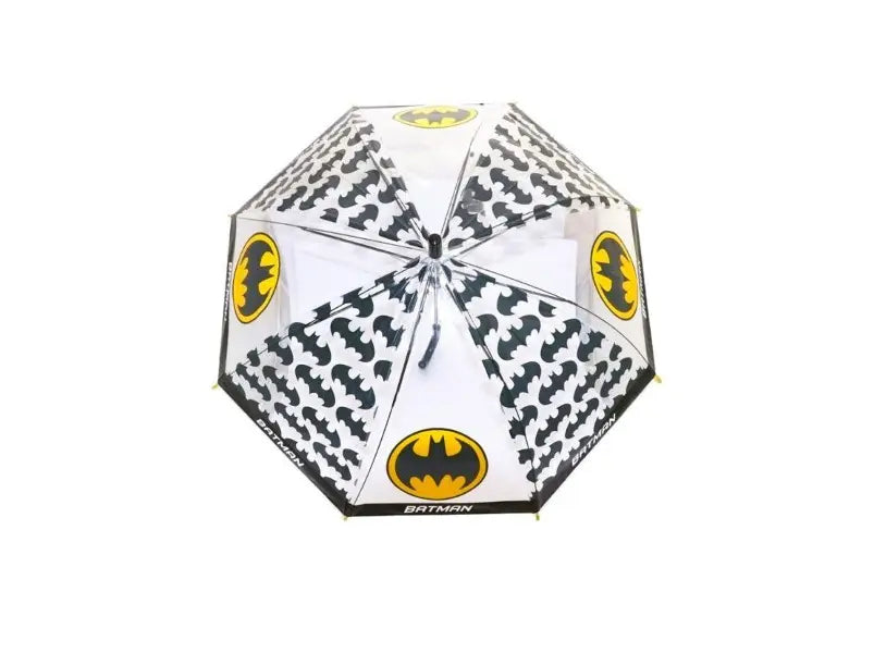 Batman transparante kinderparaplu 76 cm bovenaanzicht