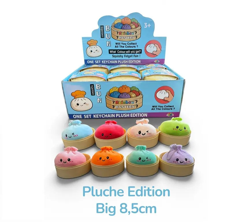 Squishy Dumpling Keychain Plush Edition (8,5 cm) – Verrassingsdoosje
