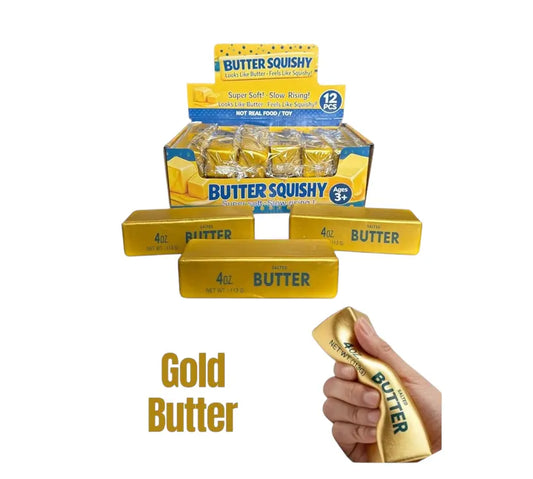Gold Butter Squishy goudkleurige slow rising squishy