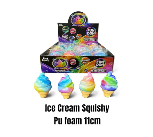 Ice Cream Squishy slow rising ijsje knijpspeelgoed 10,5 cm