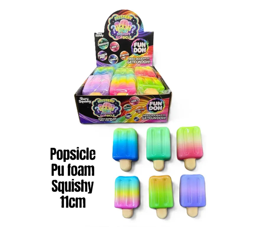 Popsicle Squishy slow rising ijsje knijpspeelgoed 11 x 6 cm